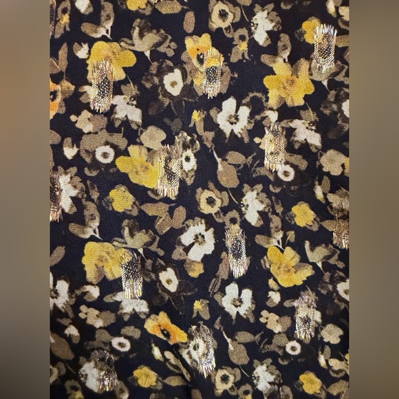 The Kooples Camo Flowers Ruffled Mini Dress nwot - Picture 10 of 11